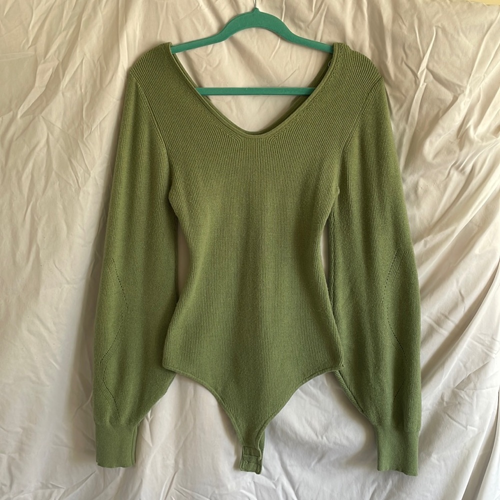 She + Sky Bodysuit Sweater